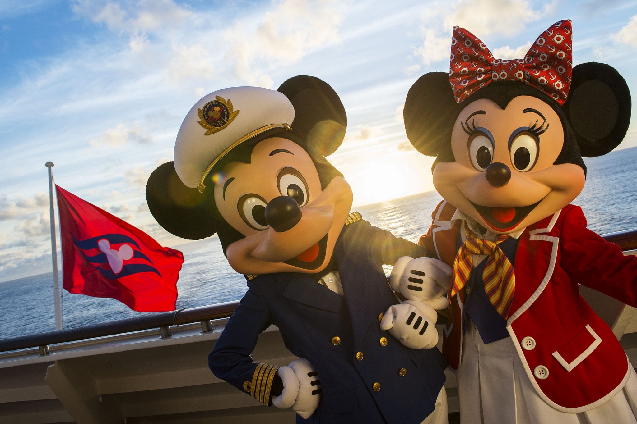 The Disney Magic crew wouldn’t be complete without Captain Mickey and First Mate Minnie, who greet guests onboard the ship. Special visits from favorite Disney characters are guaranteed to delight the entire family every day on the Disney Magic. (Matt Stroshane, photographer)