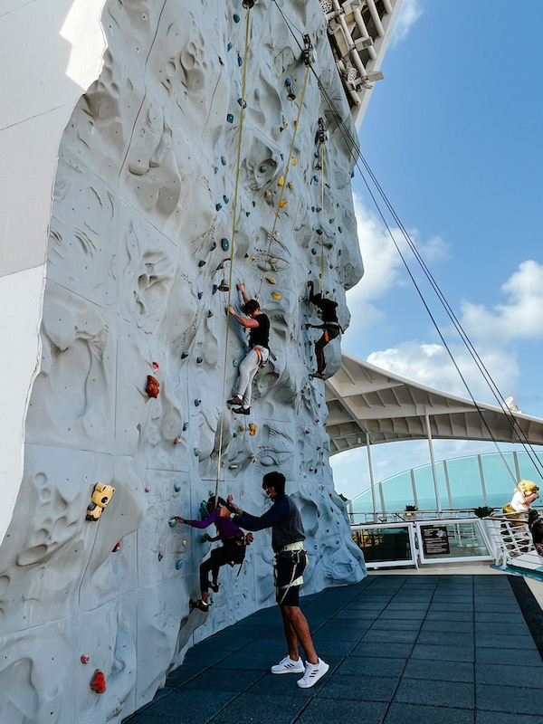 Navigator of the Seas Rock Climbing