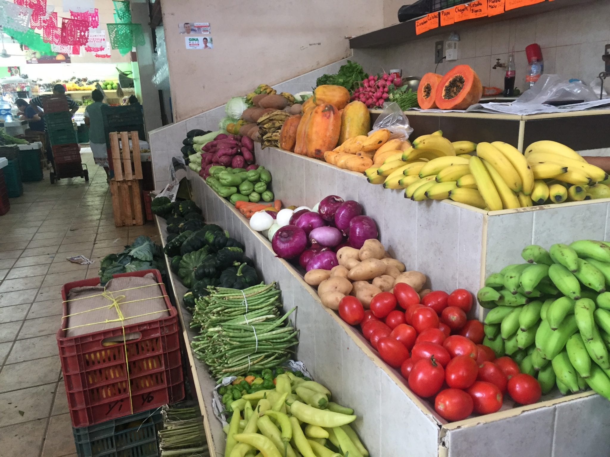 Fruit Market in Cozumel on our Cozumel Chef Food Tour