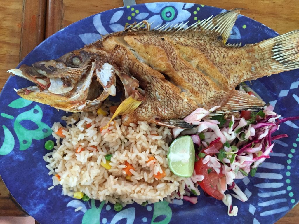 Fried Cod on Cozumel Chef Food Tour