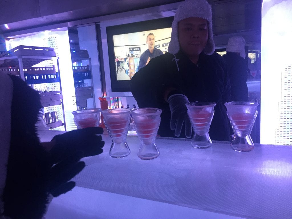 Svedka Ice Bar on board the NCL Getaway