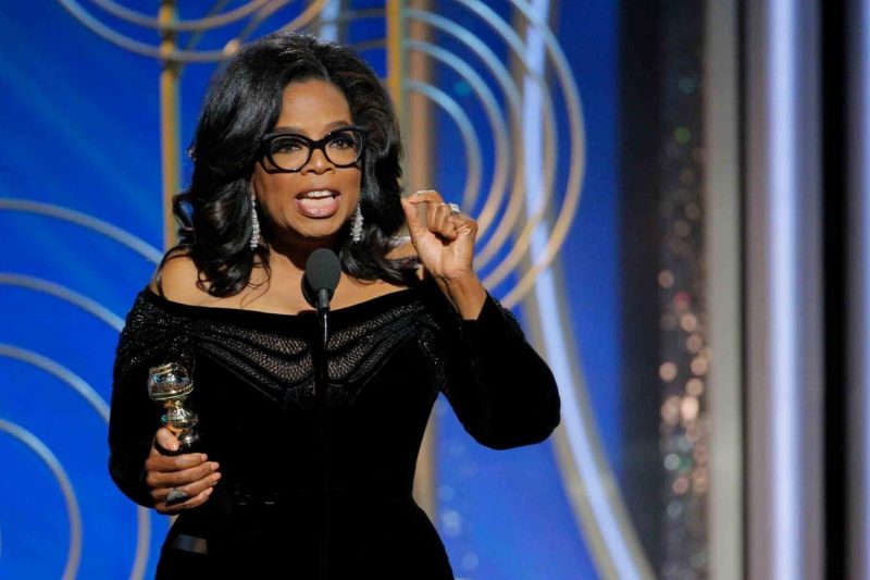 Oprah Winfrey at the Golden Globes 2017. Source: PAUL DRINKWATER/GETTY Inspirational Oprah quotes.