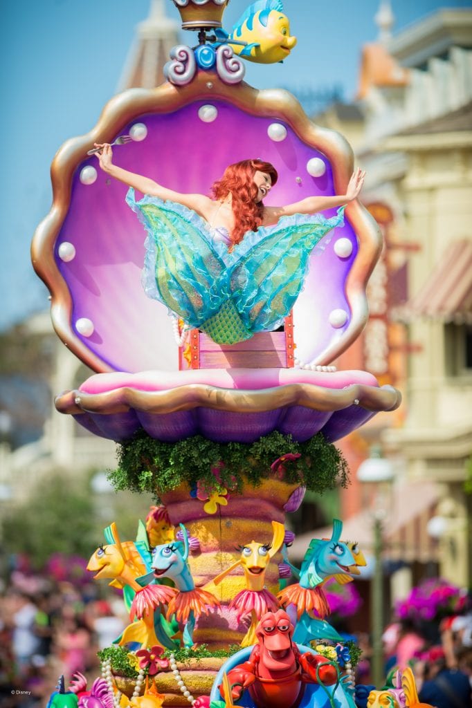 Ariel in Parade at Disneyworld | Global Munchkins