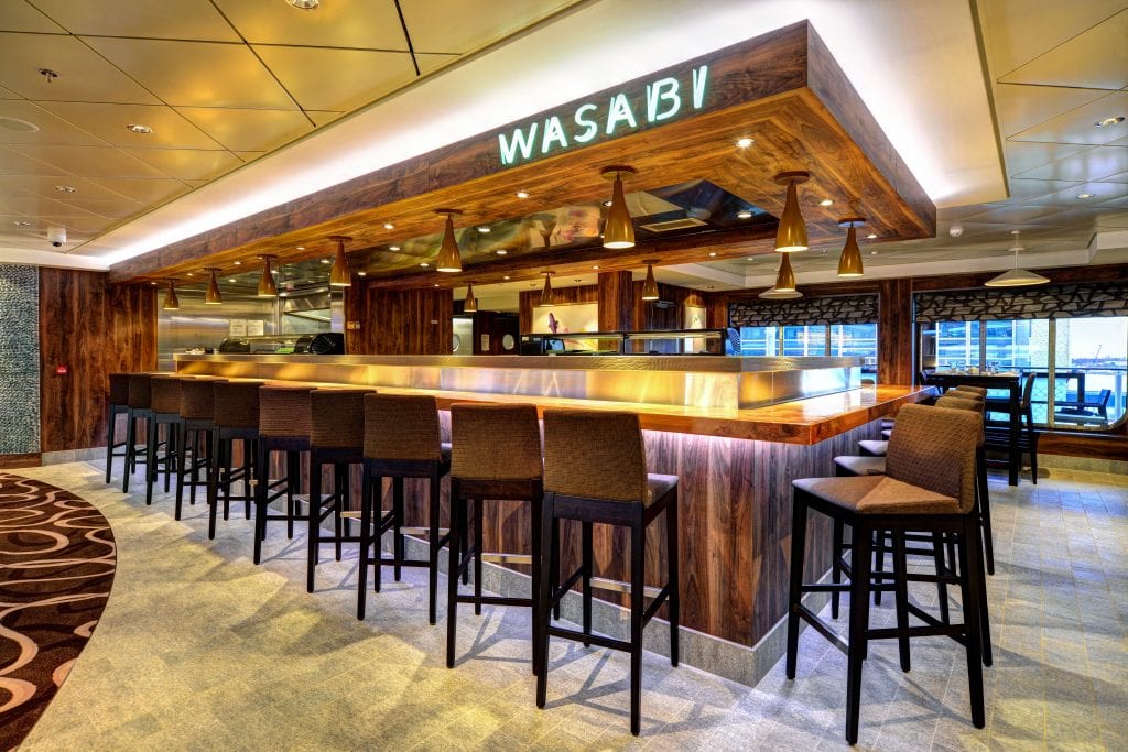 Wasabi Restaurant on the Norwegian Getaway ship