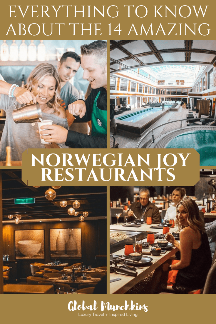 We all remember the days of camper style dining on Cruise ships where you were sat down at the same dinner table with strangers or ate at standard buffets with little variety. In those days the experience felt more like being shepherded like children into a cafeteria. This is no longer the case on many cruises, and the Norwegian Joy is home to so many incredible restaurants. We explored as many of the 14 Norwegian Joy Restaurants as possible. Check them out! #cruise #NCL #cruiseships #traveltips