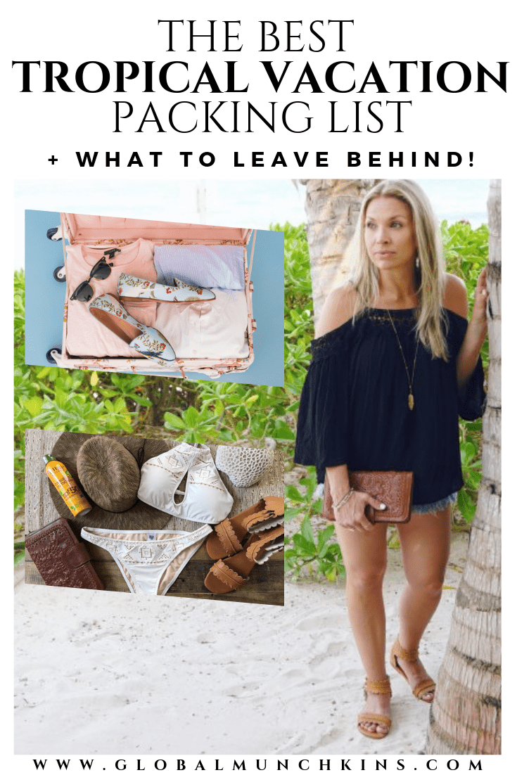 I have put together the BEST Tropical Vacation Packing List after struggling to figure out what in the world I needed to pack for my upcoming Caribbean Cruise. #traveltips #travel #packingtips #vacation #tropical #tropicalvacation #adventureessentials #travelessentials